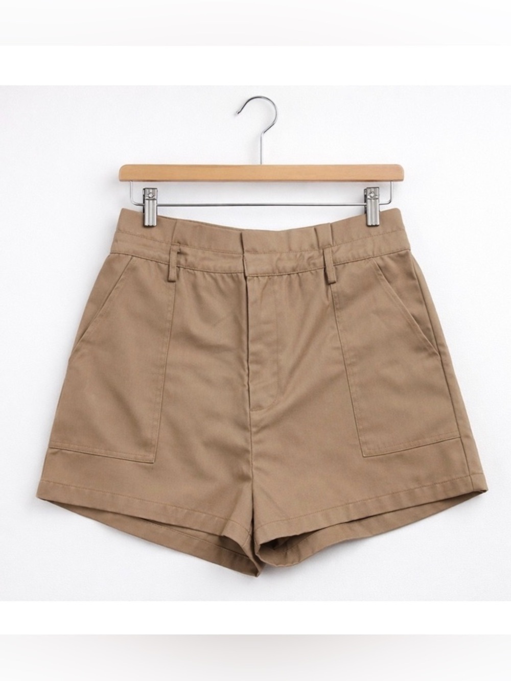 Steve Madden Seaside Cinch Shorts Tan High Large